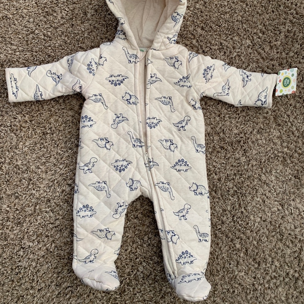 Baby boys 6-9 month winter bunting